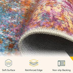 RELEANY Washable 8'x10' Abstract Area Rug - Image 4