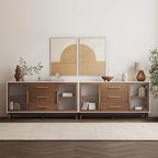 BELLEZE Set of 2 Sideboard Buffet, 60‘’ Console Table - Image 3