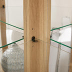 Corner Curio Cabinet, 150lbs Heavy Duty Glass Display Cabinet - Image 3