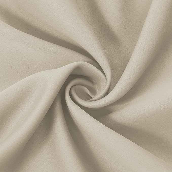 Light Beige Thermal Blackout Curtains/38 x 54 Inch/Set of 2 Panels Room - Image 5