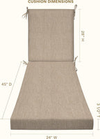 Honeycomb Outdoor Chaise Lounge Cushion - Image 2