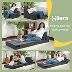 Folding Sofa Bed, 4 in 1 Convertible Sleeper Chair - Image 3