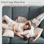 Belffin 111" Cloud Sectional Sleeper Sofa - Image 7
