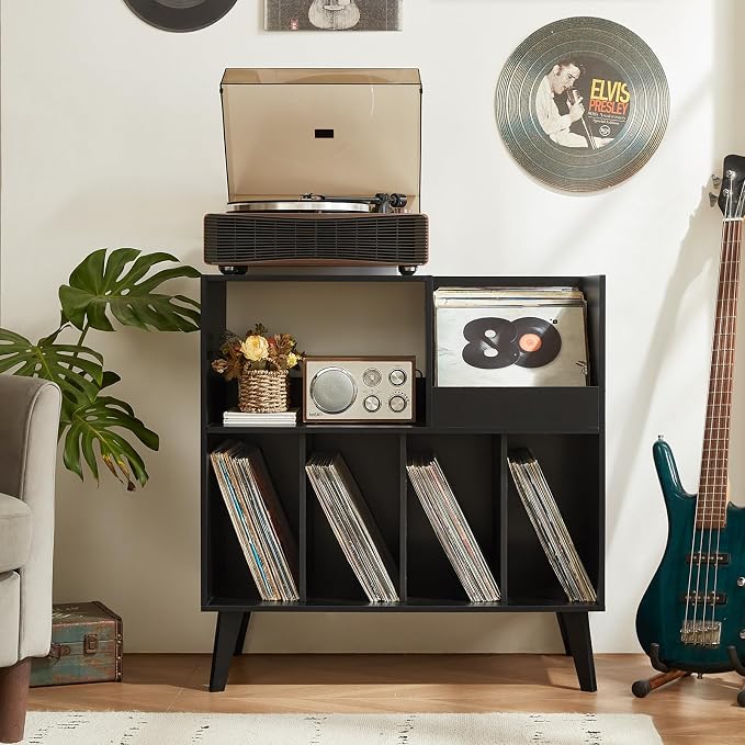 LELELINKY Large Record Player Stand, Turntable Stand - Image 10