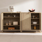 SICOTAS 68" W Rattan Sideboard Buffet Cabinet - Image 5