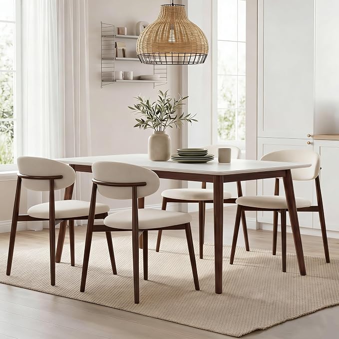 UVV Dining Chairs Set of 8, Metal Kitchen Chairs - Image 2