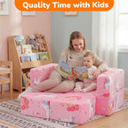 MeMoreCool Modular Kids Couch, Glow Play Toddler Couch - Image 7