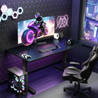 Veken 55 Inch Large Electric Standing Gaming Desk, Heights Adjustable, Sit to - Image 2