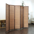 Furnnylane 5 Panel Bamboo Room Divider - Image 3