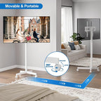 Mobile TV Cart Rolling TV Stand - Image 6