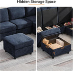 104'' V Shaped Modular Sofa, Sectional Couch - Image 7