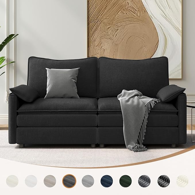 Vesgantti 74" Loveseat Sofa for Living Room, Comfy Cloud Couch Deep Seat - Image 8