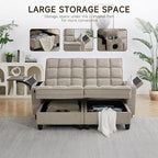 Auvsoce 71" Chaise Lounge Chair Indoor, Convertible Sleeper Sofa Bed - Image 7