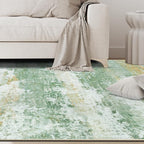 Aelenmu 10x14 Area Rugs for Living Room Washable Dining Room Green | Modern - Image 9