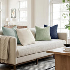 MIULEE Soft Corduroy Decorative Throw Pillow Covers Muted Teal 18x18 | Set of 4 - Image 2