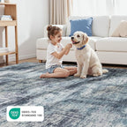 Lofus 5x7 Area Rug for Living Room, Abstract Washable Non-Slip Rugs, Dining Room - Image 5