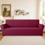 ZNSAYOTX 1 Piece Stretch Oversized Sofa Covers, New Plaid Couch Cover - Image 2