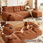 104.7" U-Shaped Sleeper Sofa - Image 6