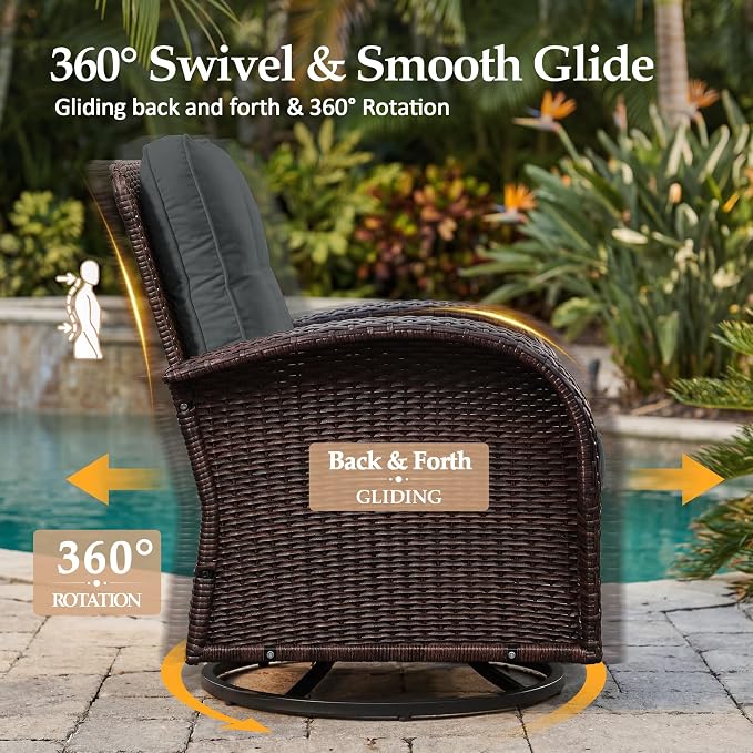UPHA 8 Pieces Patio Furniture Set - Image 3