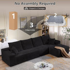 135" Cloud Sectional Couch - Image 8
