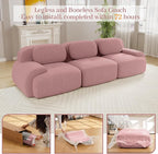 Boneless Sectional Couch, No Assembly Required, 117.3” Modular Cloud Sofa - Image 9
