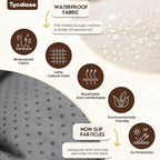Outdoor Chaise Lounge Chair Cushion Waterproof 74.4 x 22 x 4.7 Inches Memory - Image 4