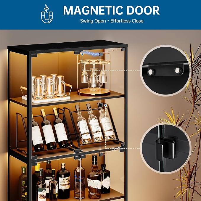 PEUKC 65" Glass Display Cabinet - Image 6