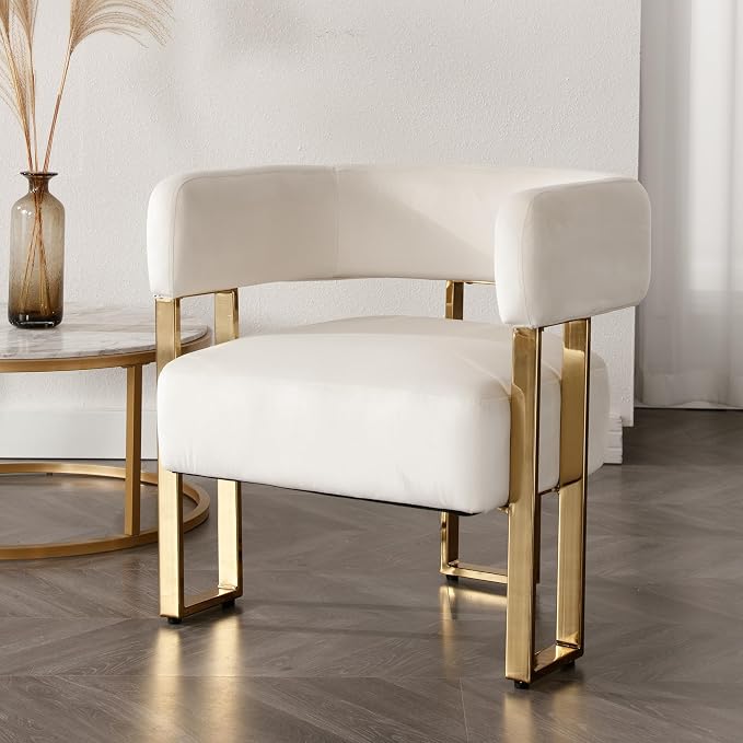 Barrel Accent Chair, Living Room Side Chair by DMFurniture