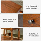 PADMA HOUSE Solid Wood Narrow End Table - Image 5