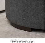 29.5 Inch Round Storage Ottoman Coffee Table, Modern Circle Coffee Table - Image 7