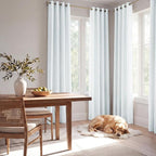 NICETOWN Farmhouse 100% Blackout Linen Curtains - Image 3