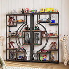 HolliWill 70.8" Tall Bookshelf Set of 2, Etagere Bookcase - Image 5