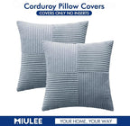 MIULEE Dusty Blue Decorative Throw Pillow Covers - Image 7