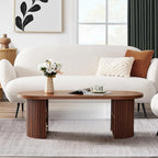 Oval Fluted Coffee Table - Image 6