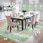 Aelenmu 5x7 Area Rugs for Living Room Washable Bedroom Dining Room Green | - Image 2