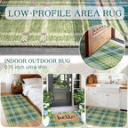Plaid Outdoor Rug - Image 5