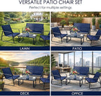 Kozyard Sofia 4-Piece Patio Conversation Set, Outdoor Furniture Set - Image 7
