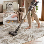 DMOYEST 7x9 Washable Area Rug: Abstract Modern Non-Slip Carpet, Soft Low Pile - Image 6