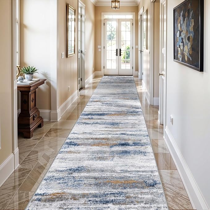 3x15 Washable Runner Rug for Hallway: Extra Long Runners for Entryway Living by WIEVEDENS