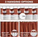 MIULEE Fall 100% Blackout Linen Curtains - Image 5