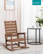 SERWALL Outdoor Rocking Chair, Oversized Rocking Chair - Image 10