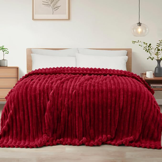 Exclusivo Mezcla Striped Twin Size Fleece Blanket by ExclusivoMezcla