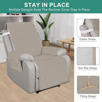 Foxdecor Recliner Chair Covers, Recliner Cover Non-Slip Chair Covers, Washable - Image 3