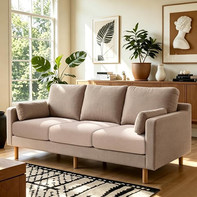 Fuloon Couch Cushion Slipcover, Super Stretch Individual Sofa Covers | 3 Pack - Image 2