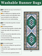 SERISSA 2x6 Washable Non Slip Boho Runner Rug - Image 6