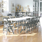 Flash Furniture Hercules Kids Gray Resin Folding Chair - Image 2