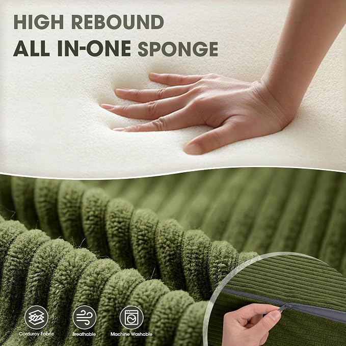 Kasunpul Folding Sofa Bed with Pillow, Memory Foam Fold Out Chair Bed, - Image 6