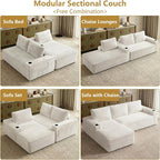104" Cloud Sectional Couch L-Shaped - Image 3