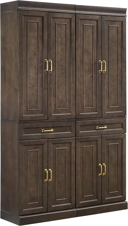 Crosley Furniture Stanton 2-Piece Pantry Storage Cabinet Set by CrosleyFurniture