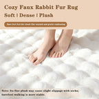 White Rabbit Plush Rug 4'x6', Fluffy Shaggy Area Rug - Image 5